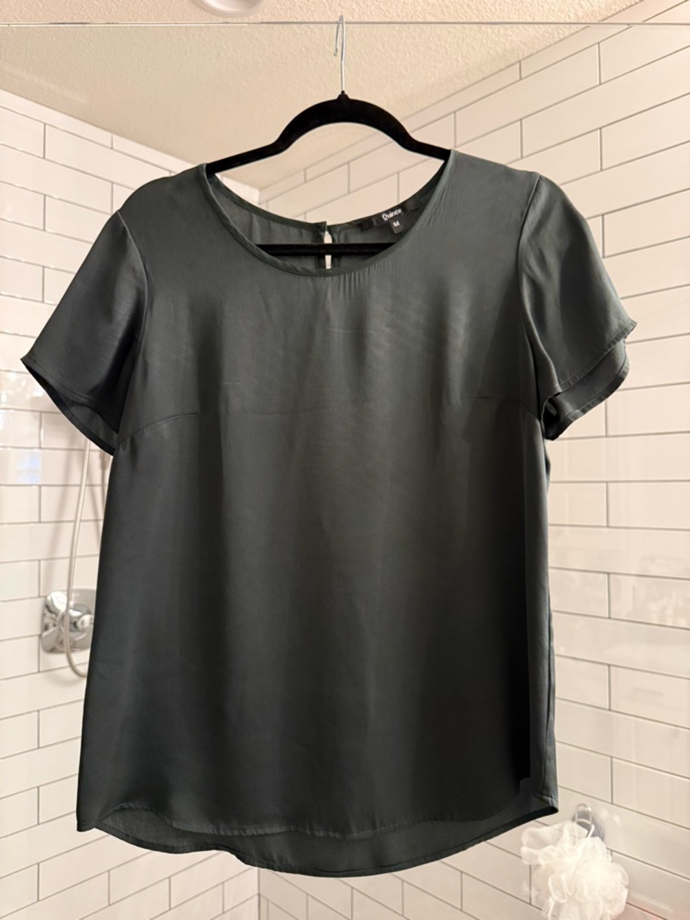 Quince Washable Stretch Silk Tee